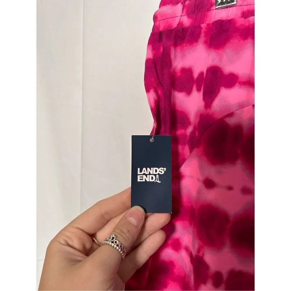 ‼️Sale‼️ Lands end pink tie dye sweat pants size 14-16 plus C34-5